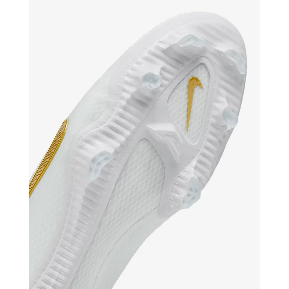 Nike Huarache 9 Elite Low LAX Lacrosse Cleats White Gold FD0089-100 Mens Sz 9.5
